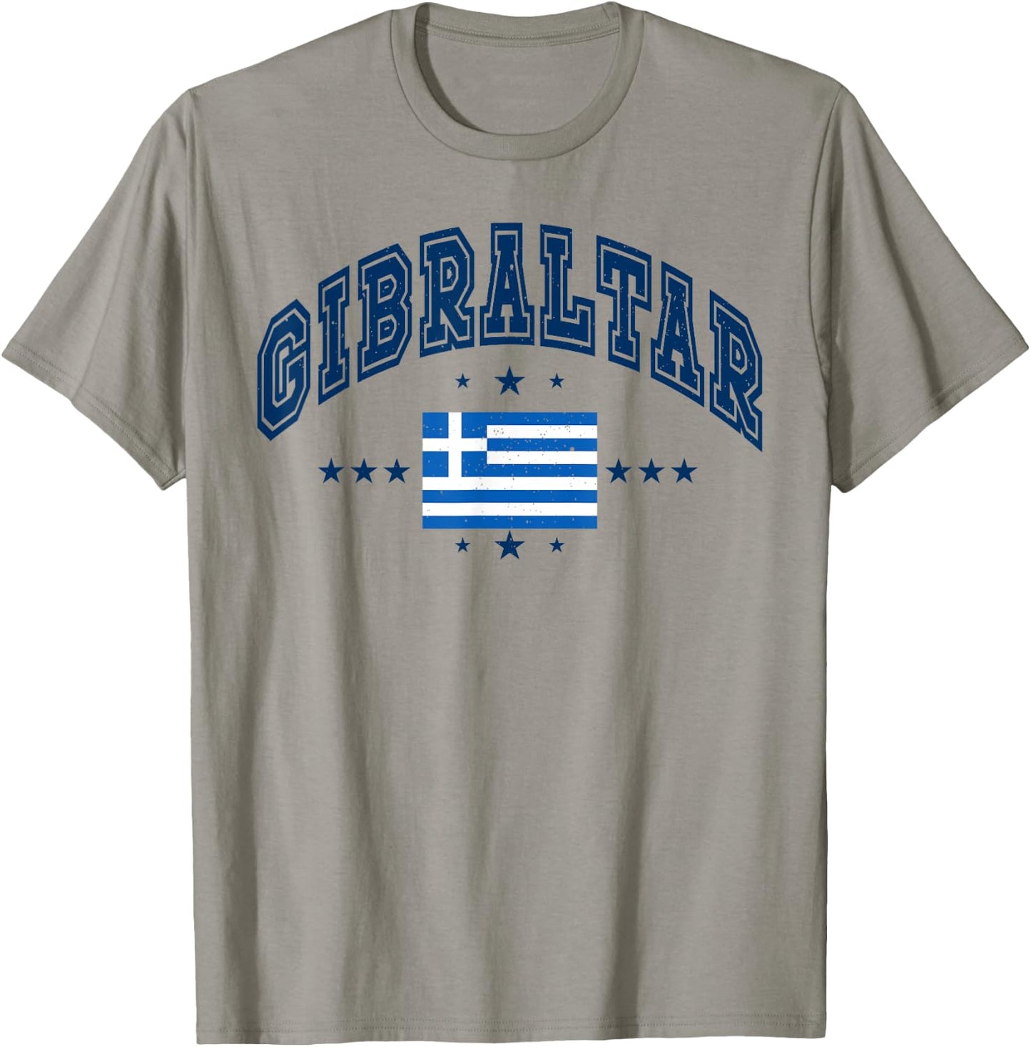 Retro Gibraltar Men Women Athletic Throwback Flag T-Shirt - T-Shirt | Sand