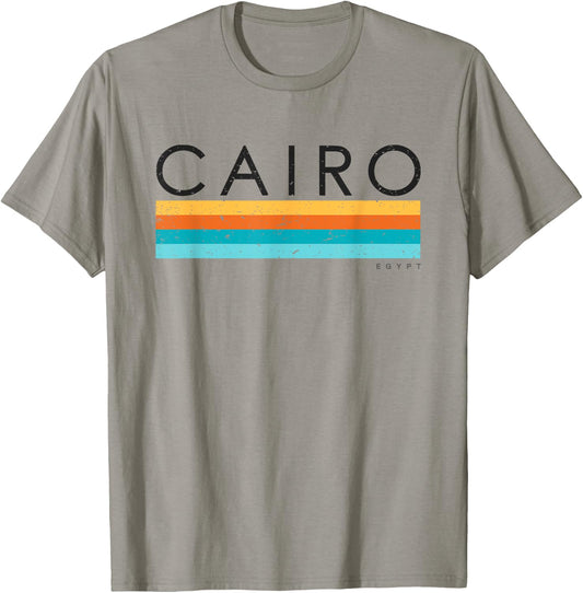 Vintage Cairo Egypt Retro Design T-Shirt - T-Shirt | Sand