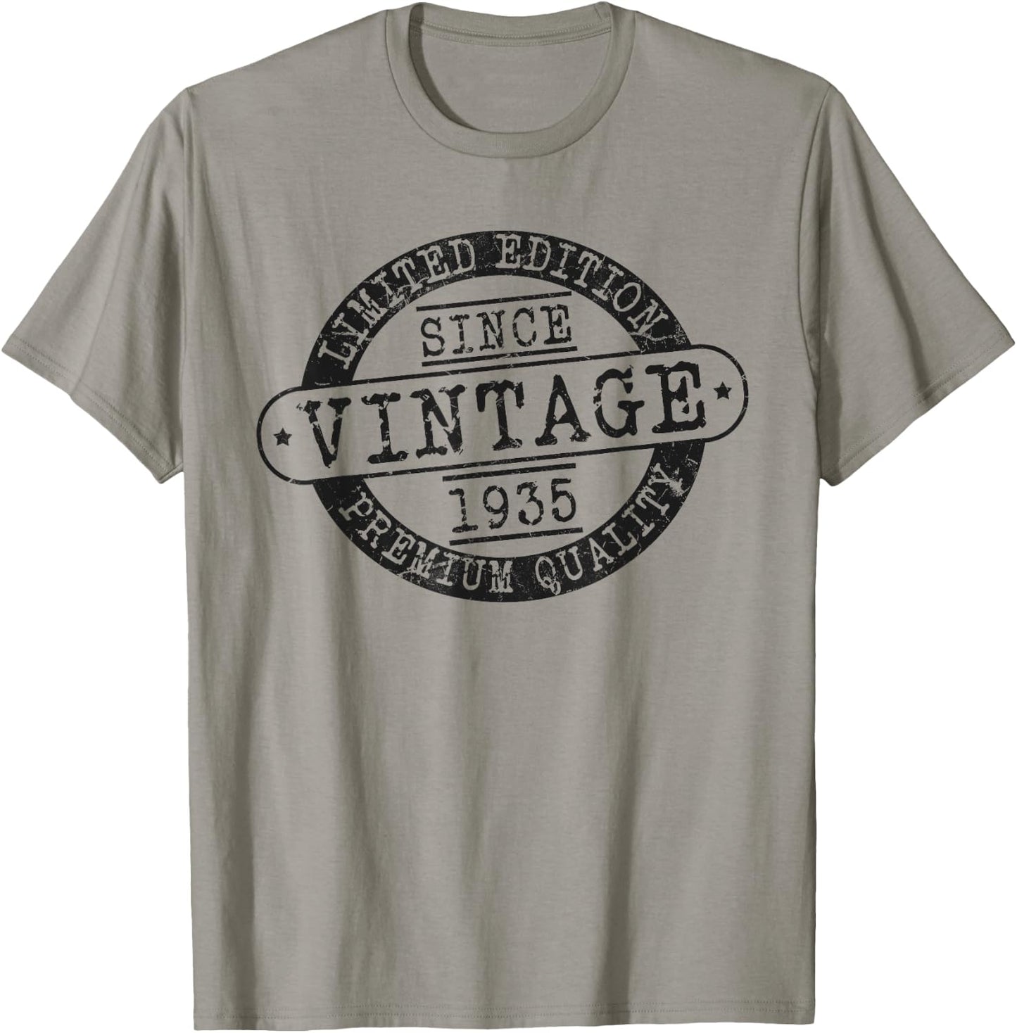 Vintage Since 1935, Rustic Style Born In 1935 Birthday Gifts T-Shirt - T-Shirt | Sand