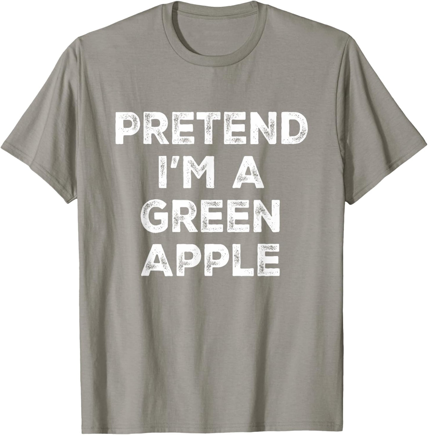 Pretend I'm A Green Apple Lazy Halloween Costume T-Shirt - T-Shirt | Sand