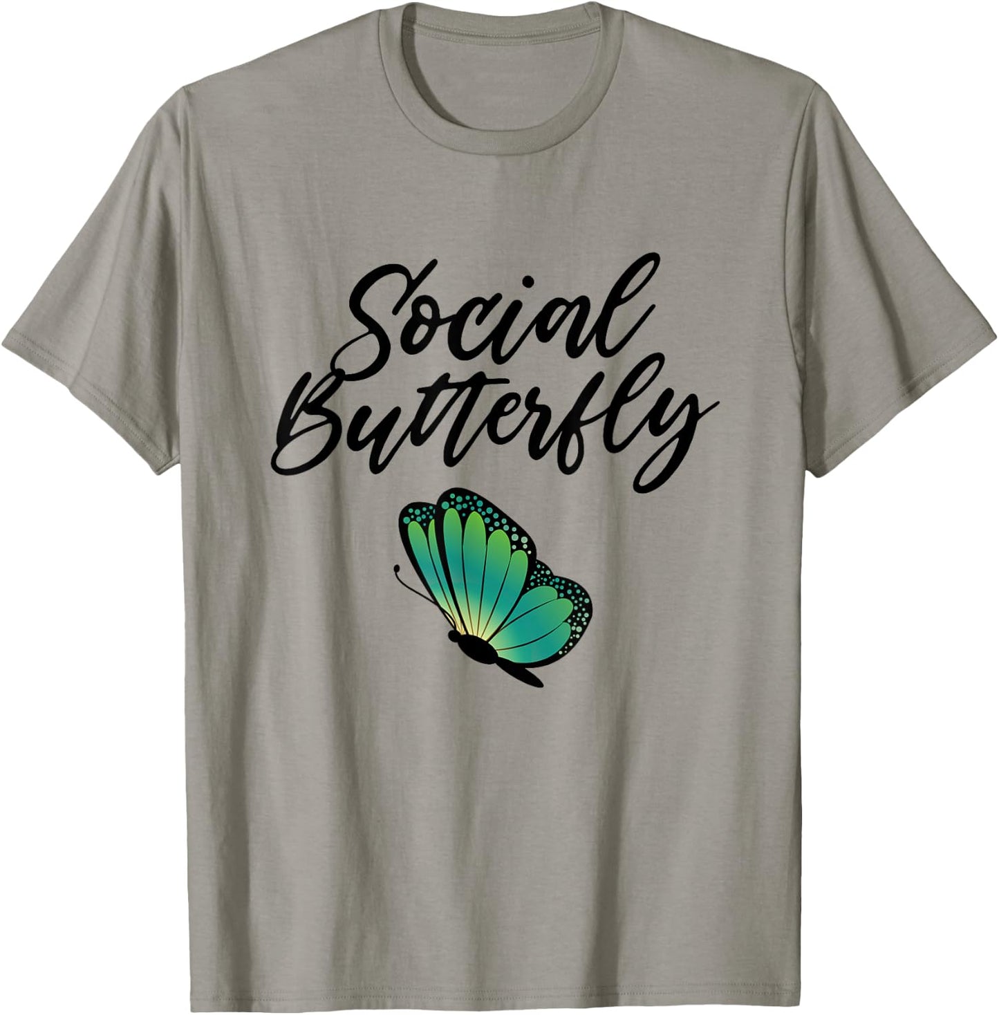 Social Butterfly T-Shirt - T-Shirt | Sand