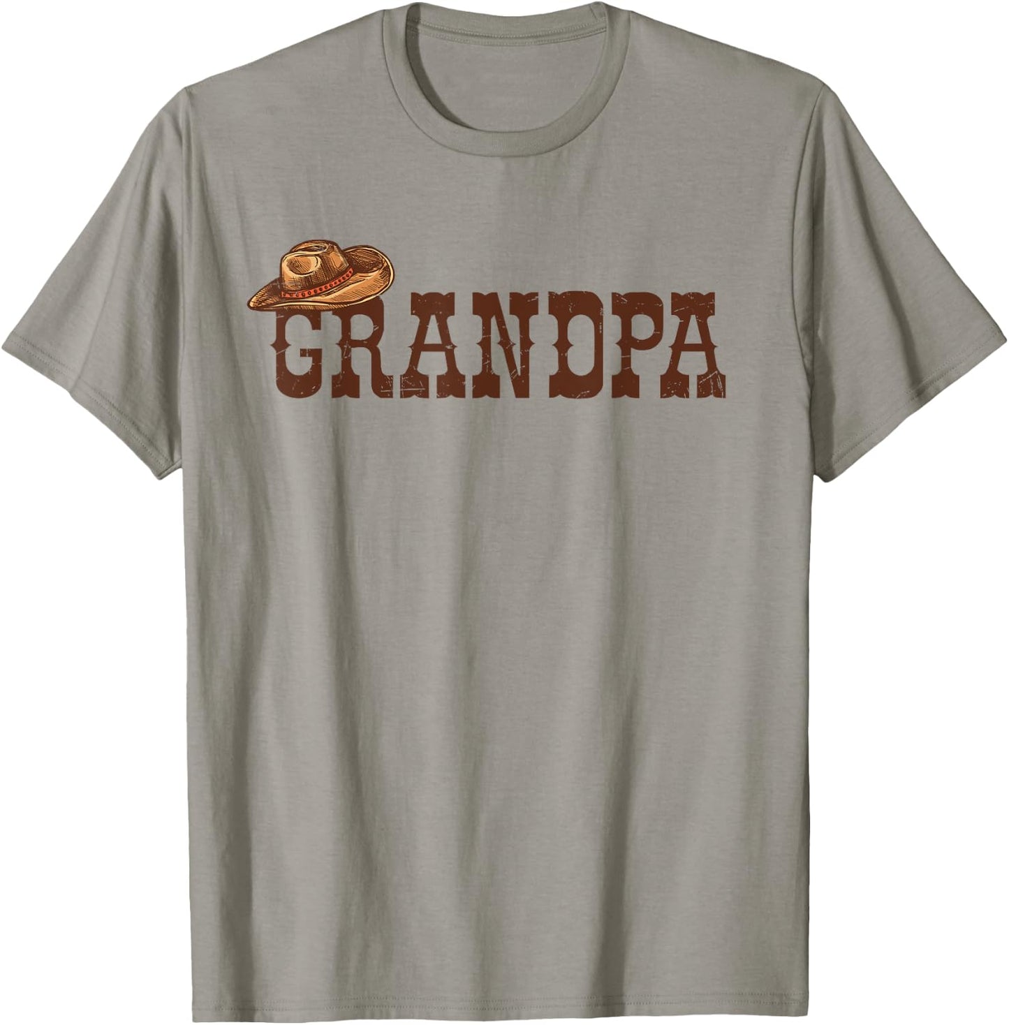 Grandpa Western Family Matching Birthday Cowboy Cowgirl T-Shirt - T-Shirt | Sand