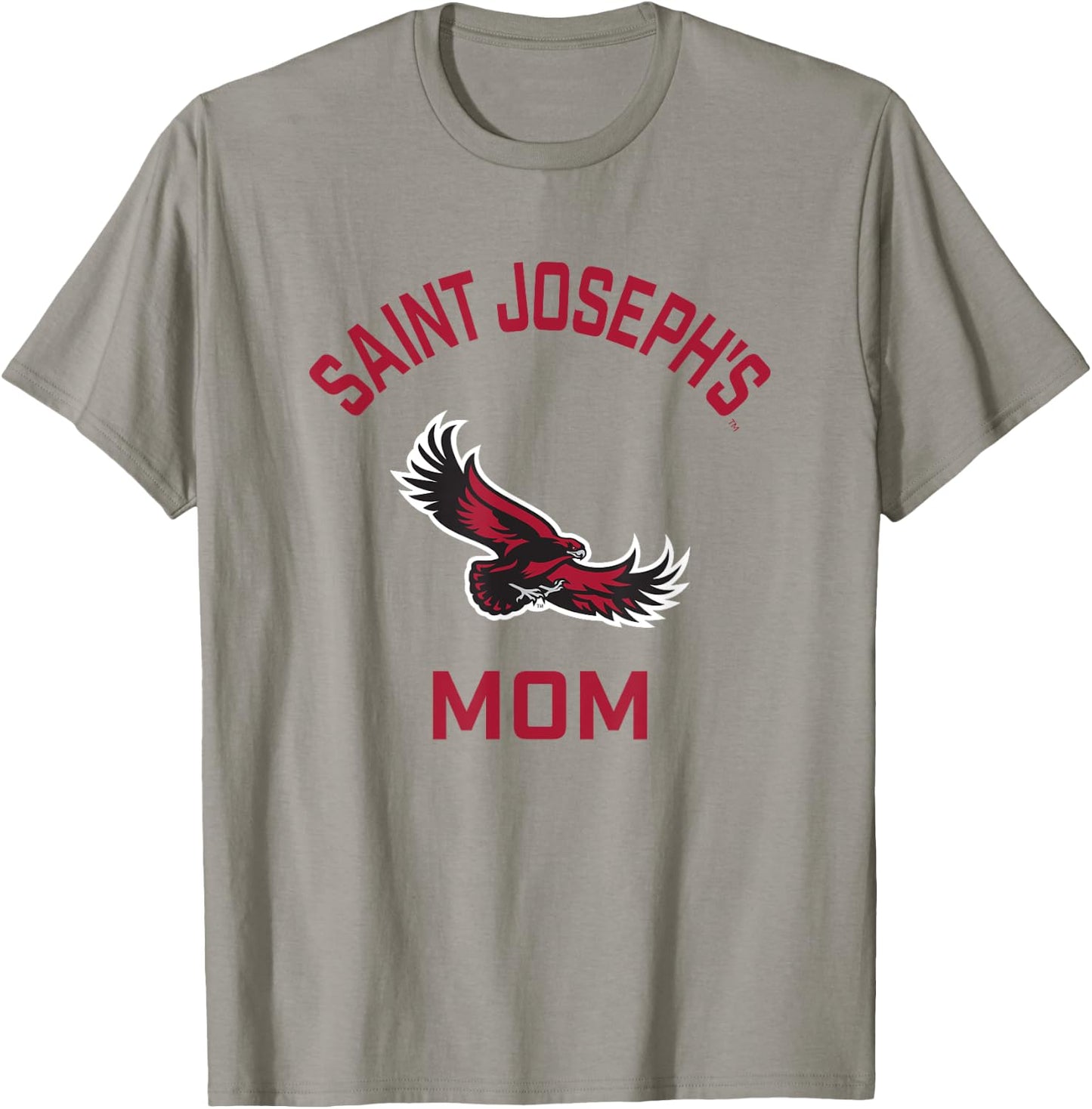 Saint Josephs University Hawks Arched Mom T-Shirt - T-Shirt | Sand
