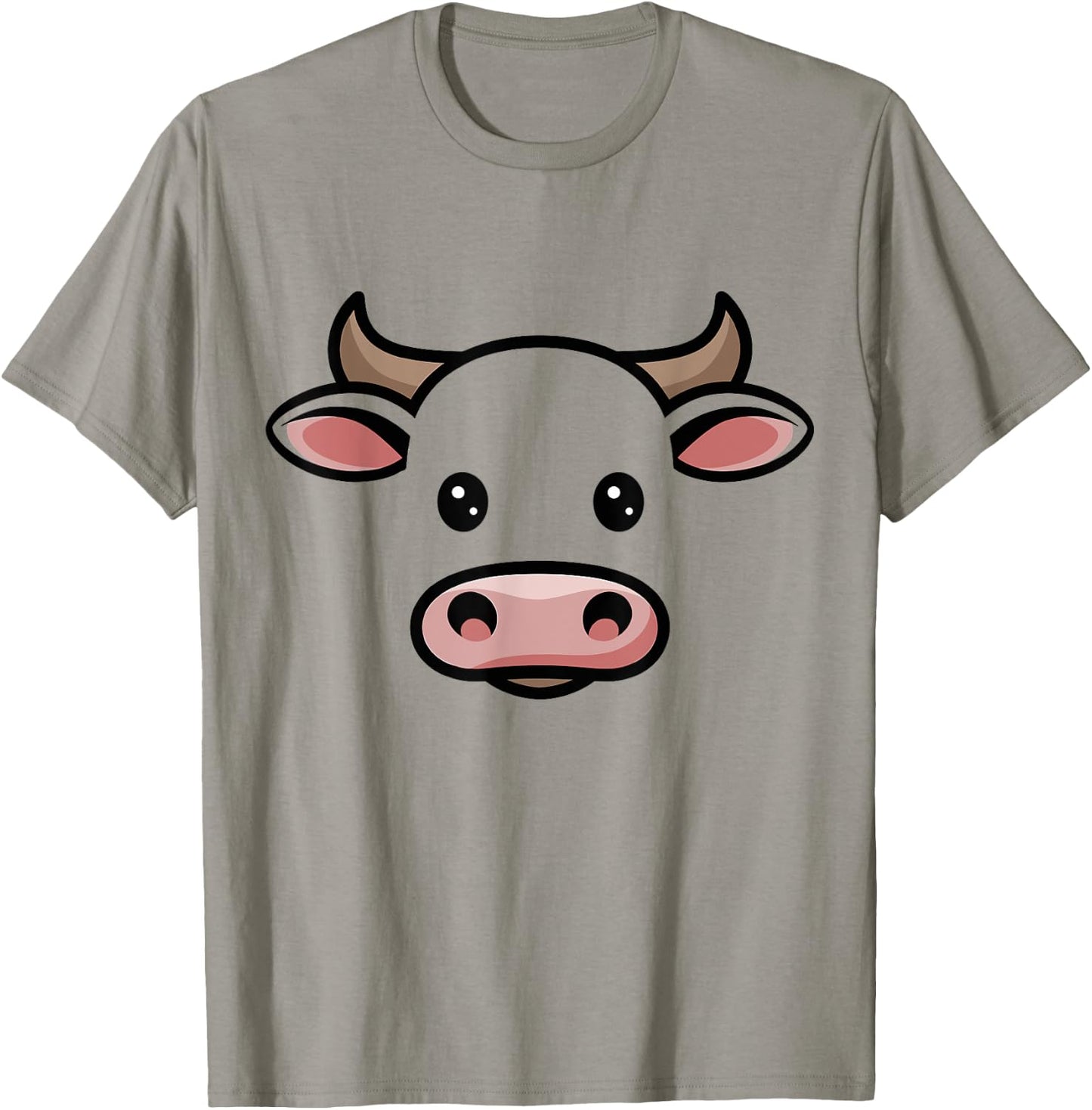 Halloween Cow Bull Face Costume Kids Cute Themed T-Shirt - T-Shirt | Sand