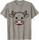 Halloween Cow Bull Face Costume Kids Cute Themed T-Shirt - T-Shirt | Sand