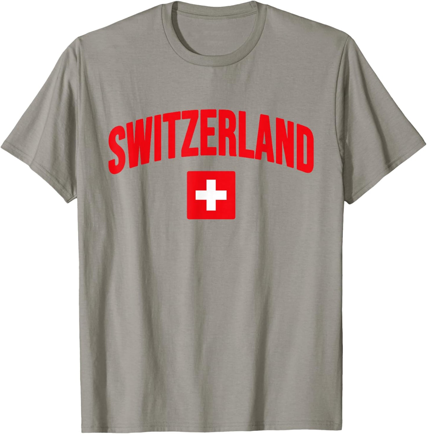 Switzerland - Flag of Switzerland - Throwback Design T-Shirt - T-Shirt | Sand