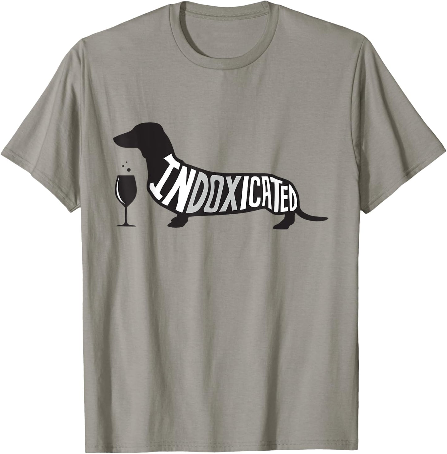 Funny Dachshund Shirt - Indoxicated St. Patrick's Day Wine T-Shirt - T-Shirt | Sand