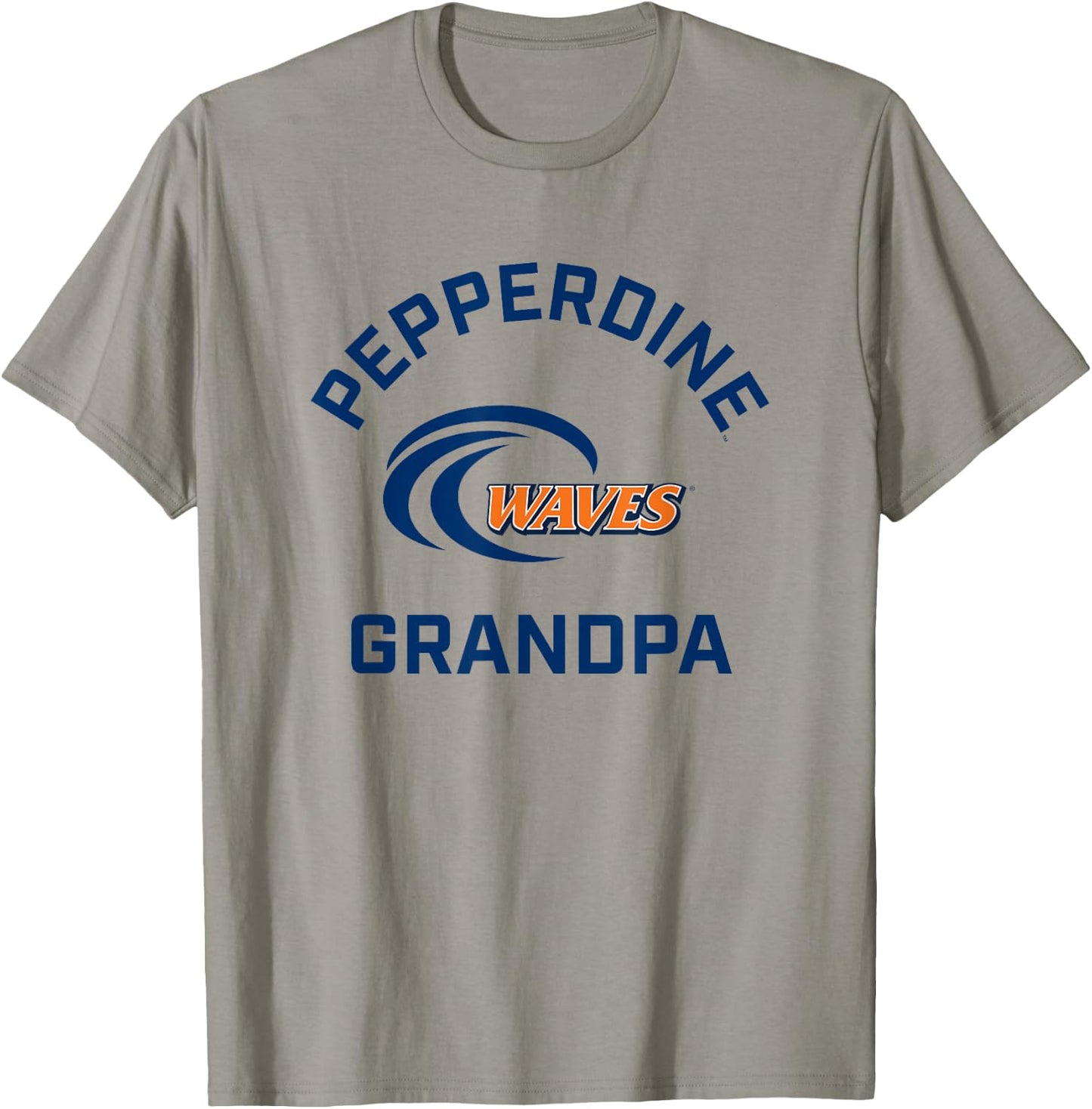 Pepperdine University Waves Arched Grandpa T-Shirt - T-Shirt | Sand