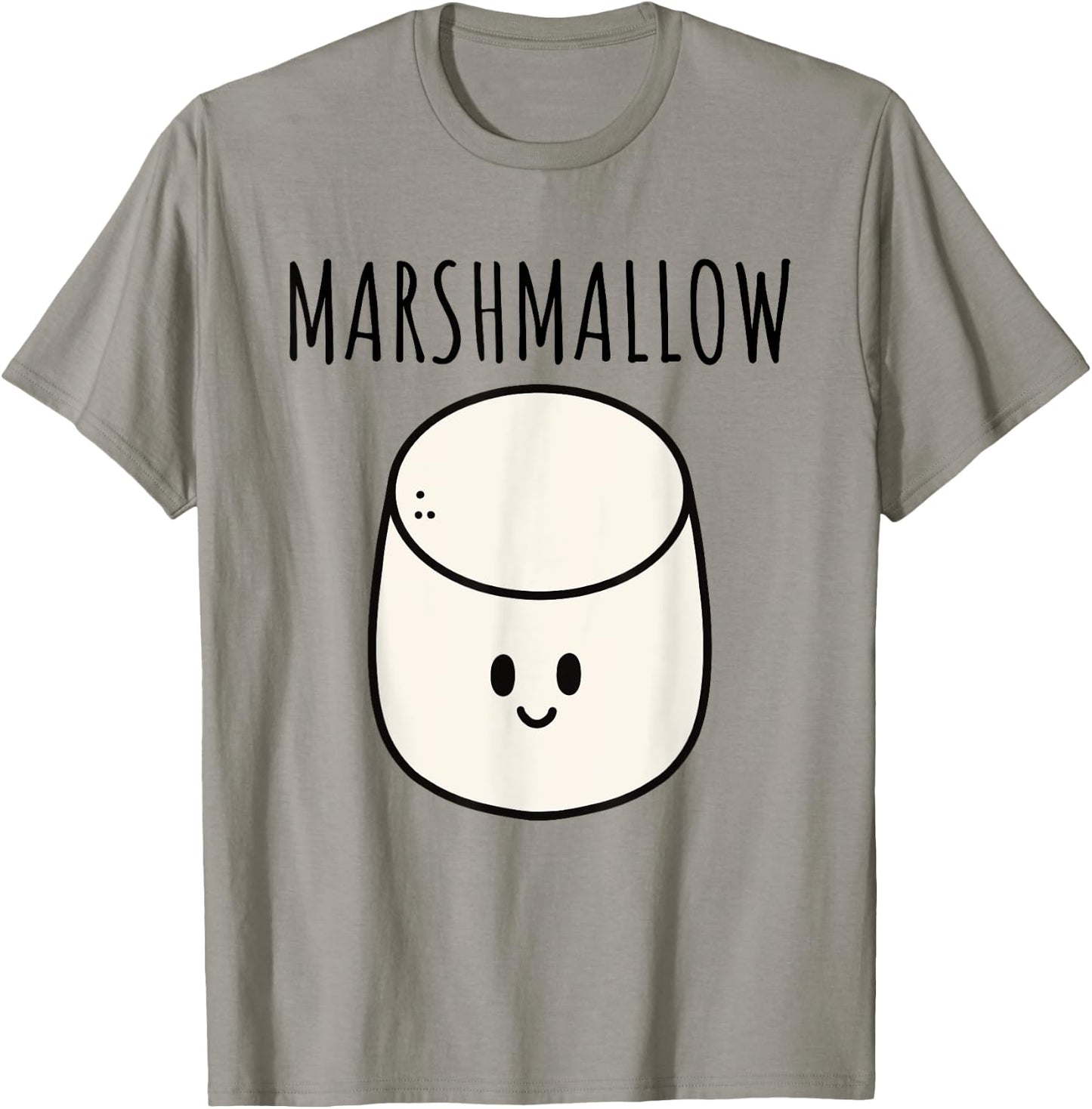 Marshmallow Matching couple costume BFF Halloween funny T-Shirt - T-Shirt | Sand