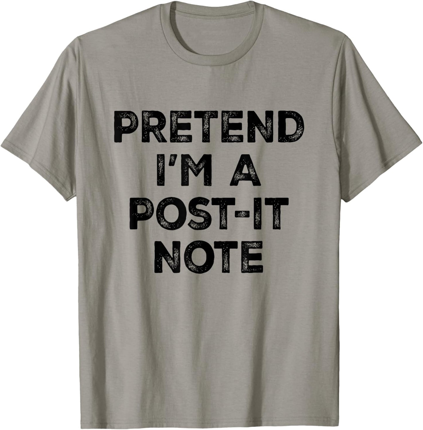 Pretend I'm A Post-it Note Lazy Halloween Costume T-Shirt - T-Shirt | Sand