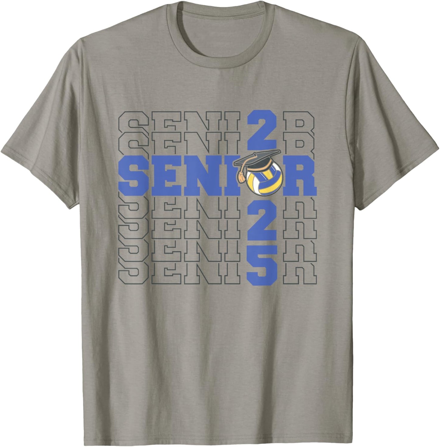 Class of 2025 Volleyball Senior Night T-Shirt - T-Shirt | Sand