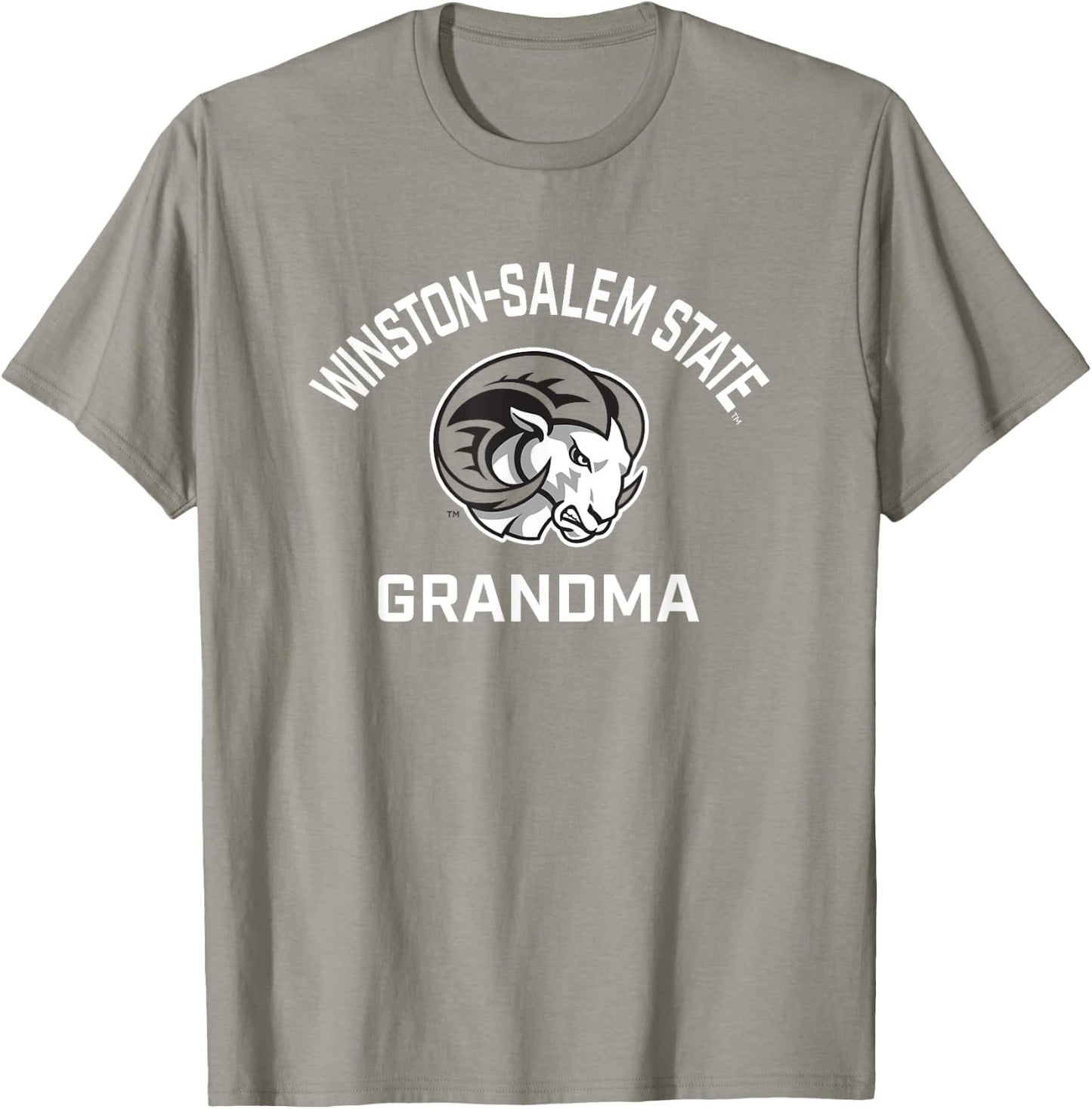 Winston-Salem State University WSSU Rams Arched Grandma T-Shirt - T-Shirt | Sand