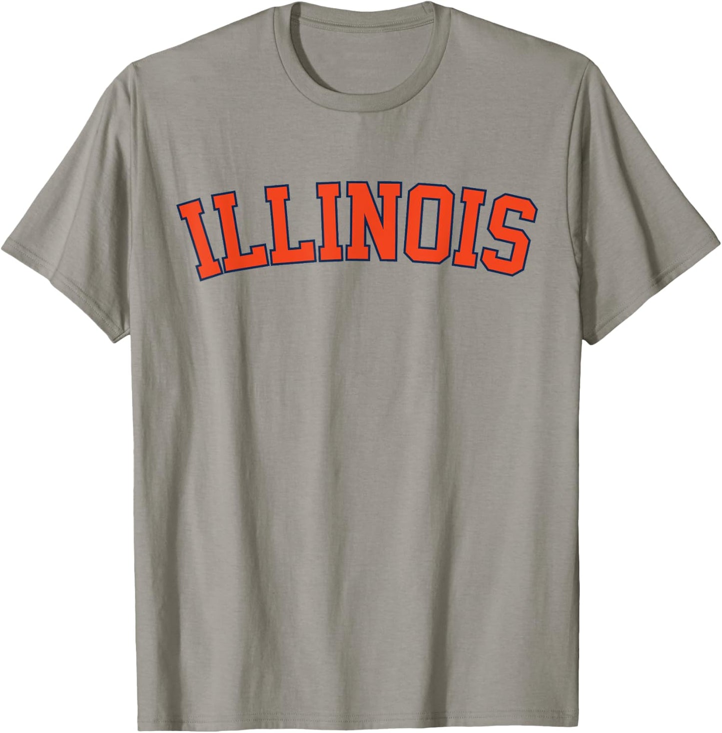 Retro Illinois Vintage Illinois Orange Blue Throwback IL T-Shirt - T-Shirt | Sand
