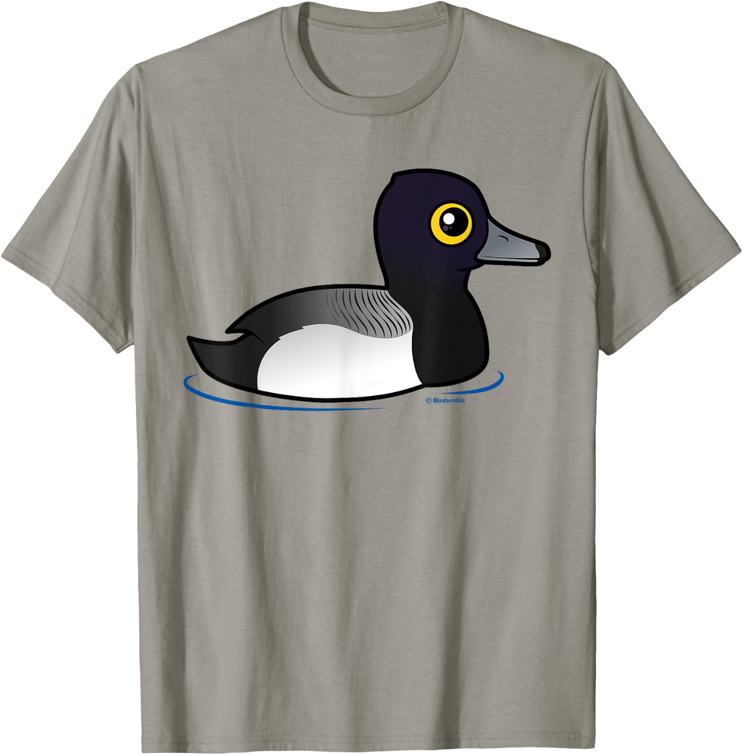 Cute Cartoon Lesser Scaup Birdorable Duck Waterfowl Species T-Shirt - T-Shirt | Sand
