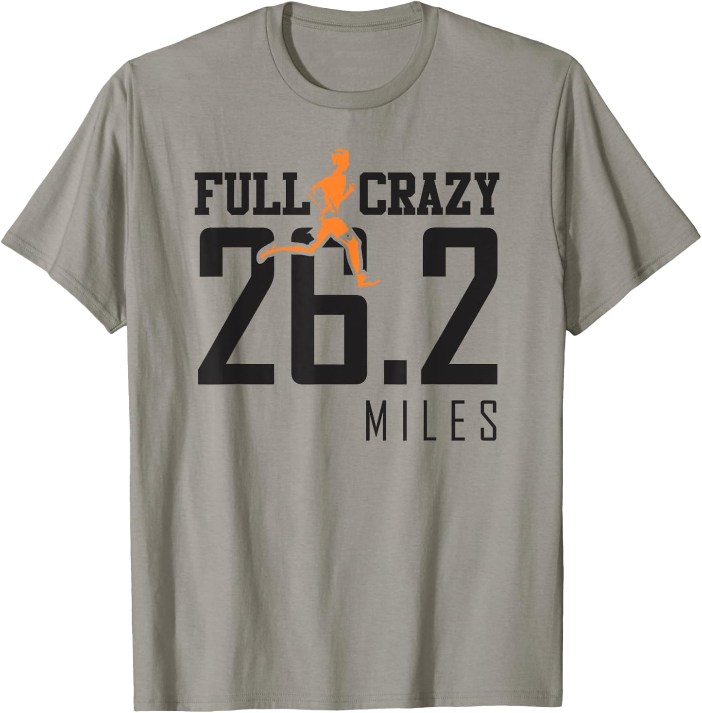 Full Crazy 26.2 miles cross country marathon runner gift T-Shirt - T-Shirt | Sand