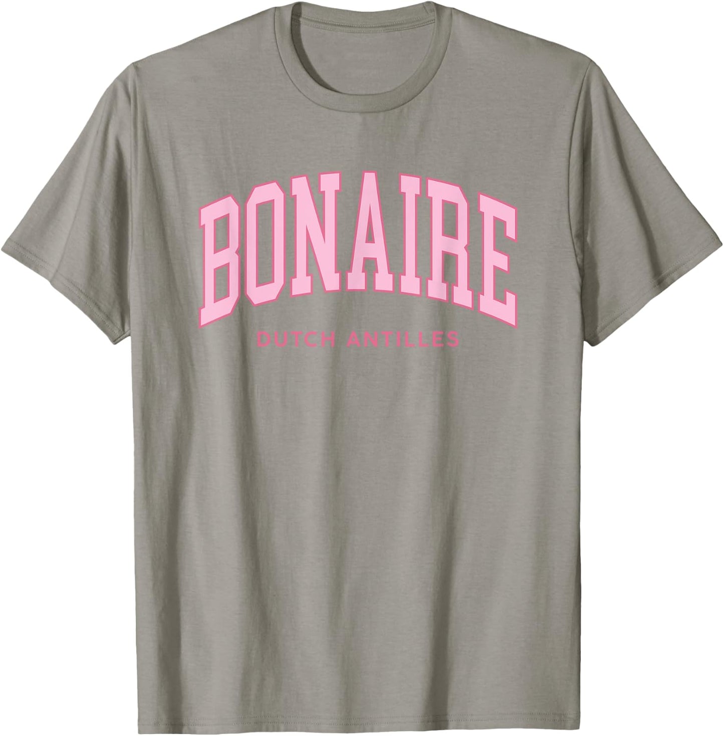 Vintage Bonaire Pink Retro Preppy Throwback Souvenir T-Shirt - T-Shirt | Sand