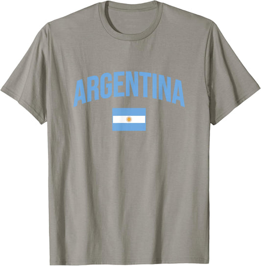Argentina - Flag of Argentina - Throwback Design - Classic T-Shirt - T-Shirt | Sand
