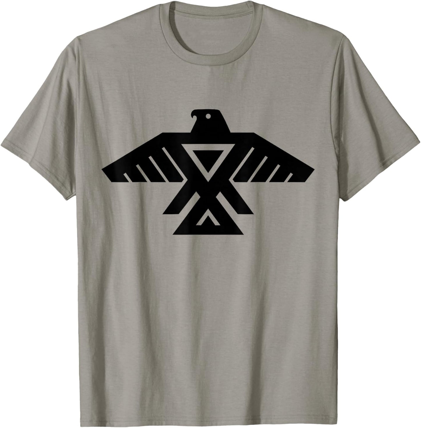 Flags and Symbols Anishinaabe Native American Thunderbird Symbol T-Shirt - T-Shirt | Sand
