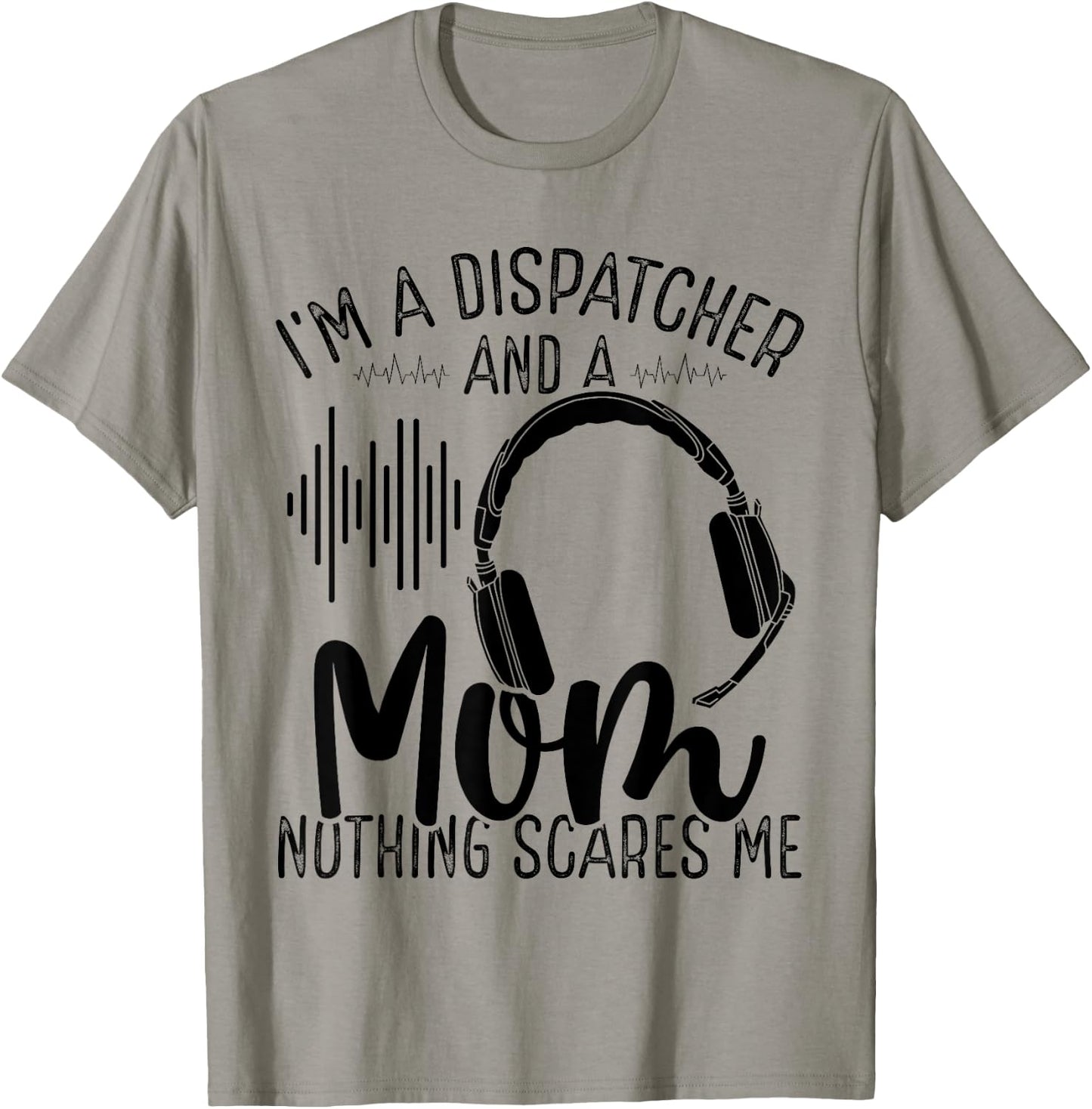 911 Dispatch Operator Mothers Day Gold Line Dispatcher Mom T-Shirt - T-Shirt | Sand