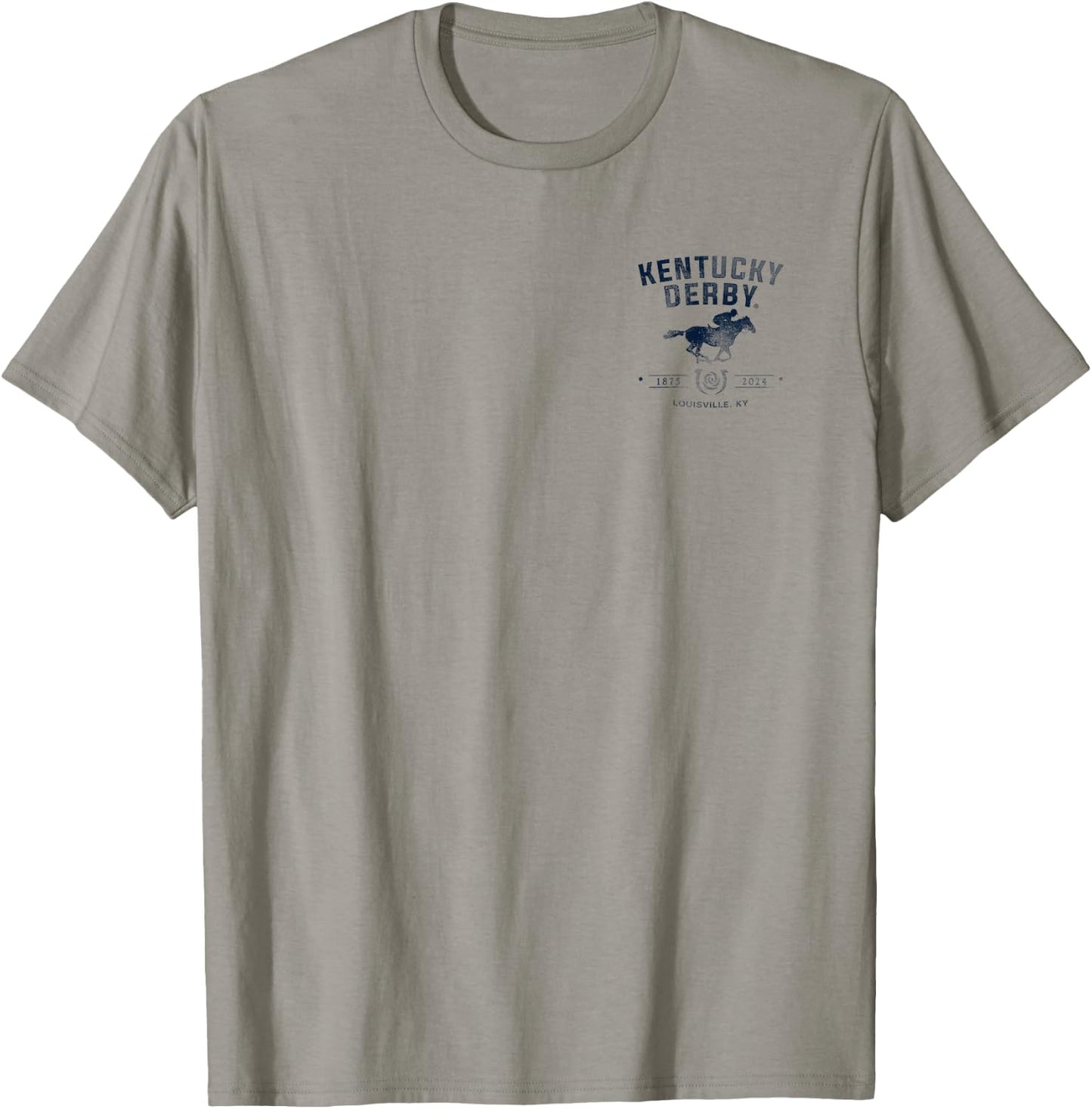 Officially Licensed Kentucky Derby 2024 Front/Back Vintage T-Shirt - T-Shirt | Sand