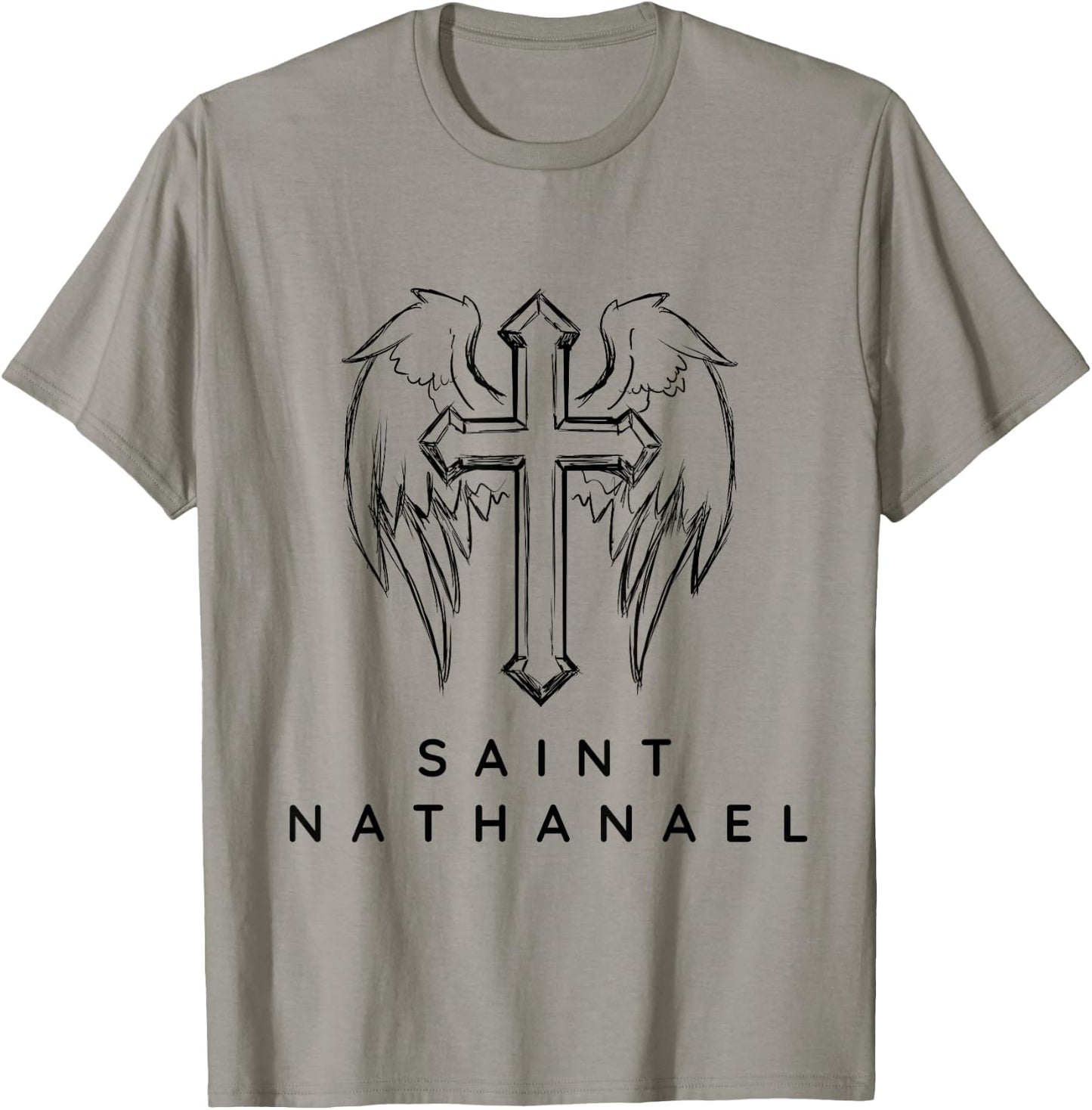 Saint Nathanael the Apostle. Traditional Catholic Prayer T-Shirt - T-Shirt | Sand