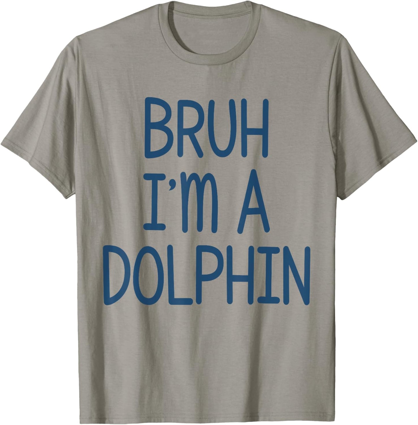 Pretend I'm A Dolphin Funny Lazy Halloween Costume Party T-Shirt - T-Shirt | Sand