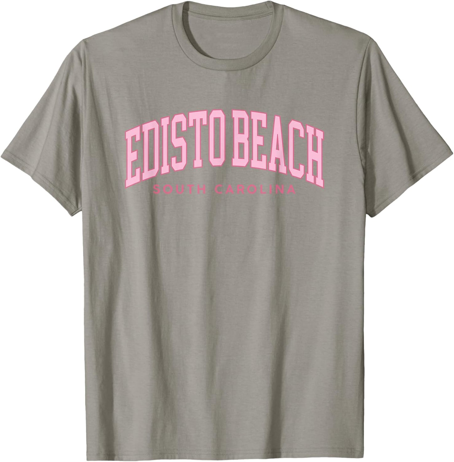 Edisto Beach South Carolina Retro Preppy Throwback Pink T-Shirt - T-Shirt | Sand