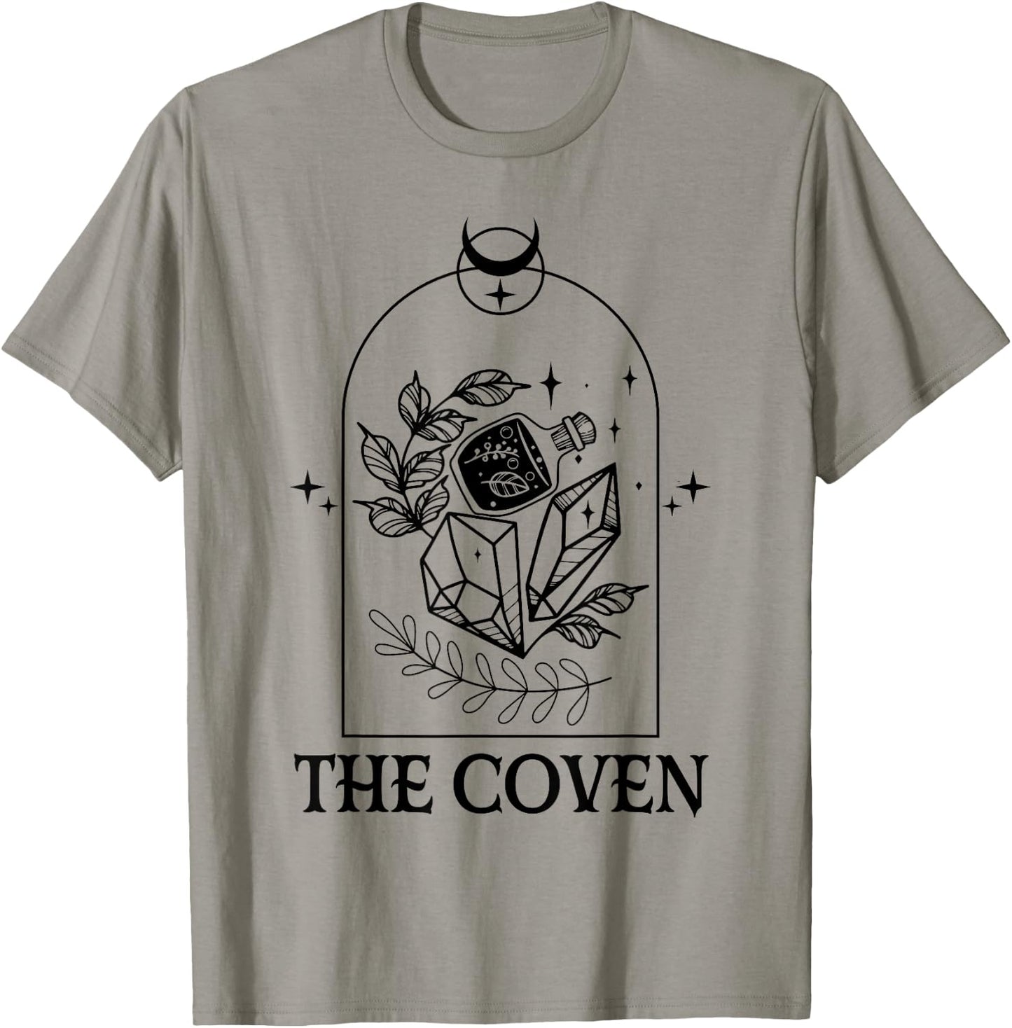 The Coven Bride Gothic Witch Bachelorette Matching Halloween T-Shirt - T-Shirt | Sand
