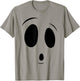 Funny Surprised Face Ghost Halloween Costume for Boys Girls T-Shirt - T-Shirt | Sand
