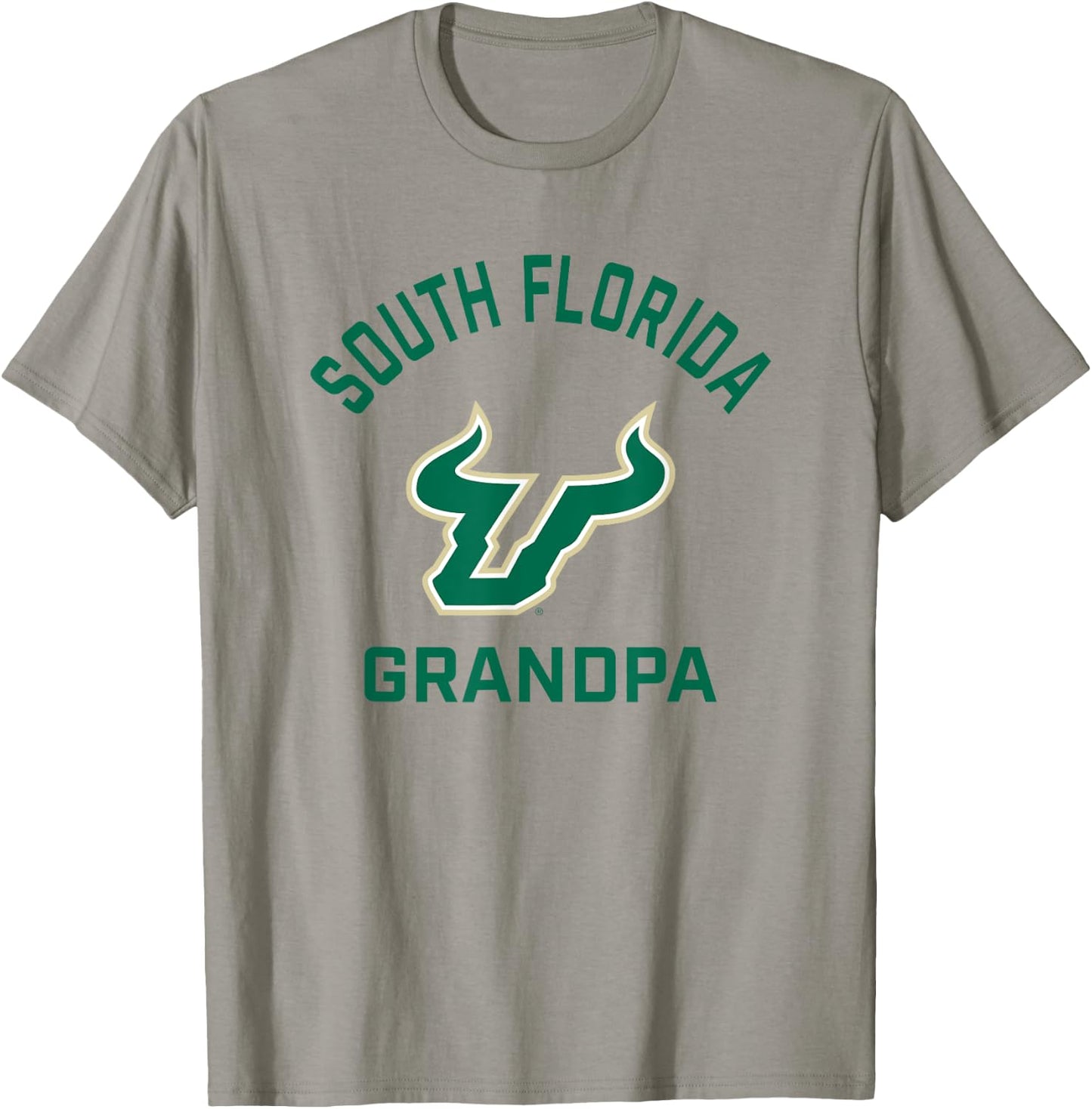 University of South Florida USF Bulls Arched Grandpa T-Shirt - T-Shirt | Sand