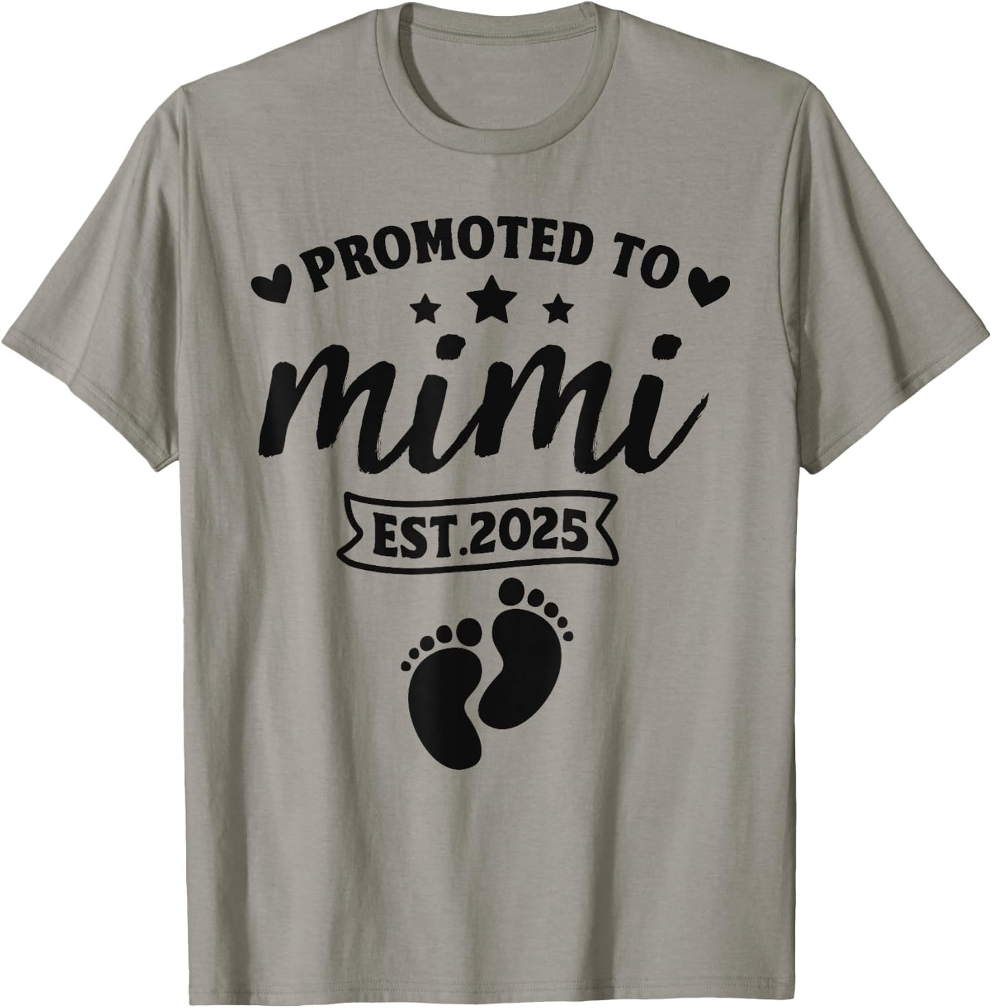 Promoted To Mimi Est. 2025 - Women New Grandma 2025 T-Shirt - T-Shirt | Sand