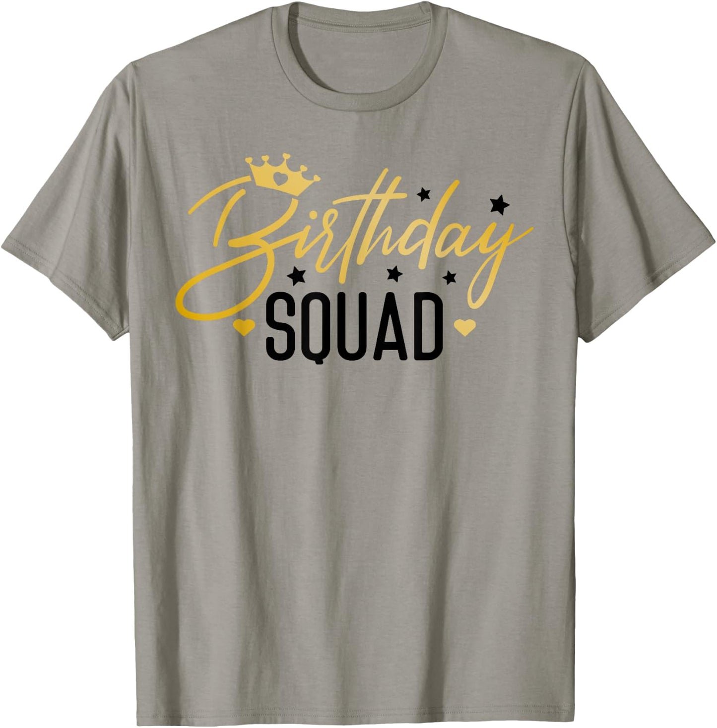 Birthday Squad Funny Birthday Party Team Men Women Kids Crew T-Shirt - T-Shirt | Sand