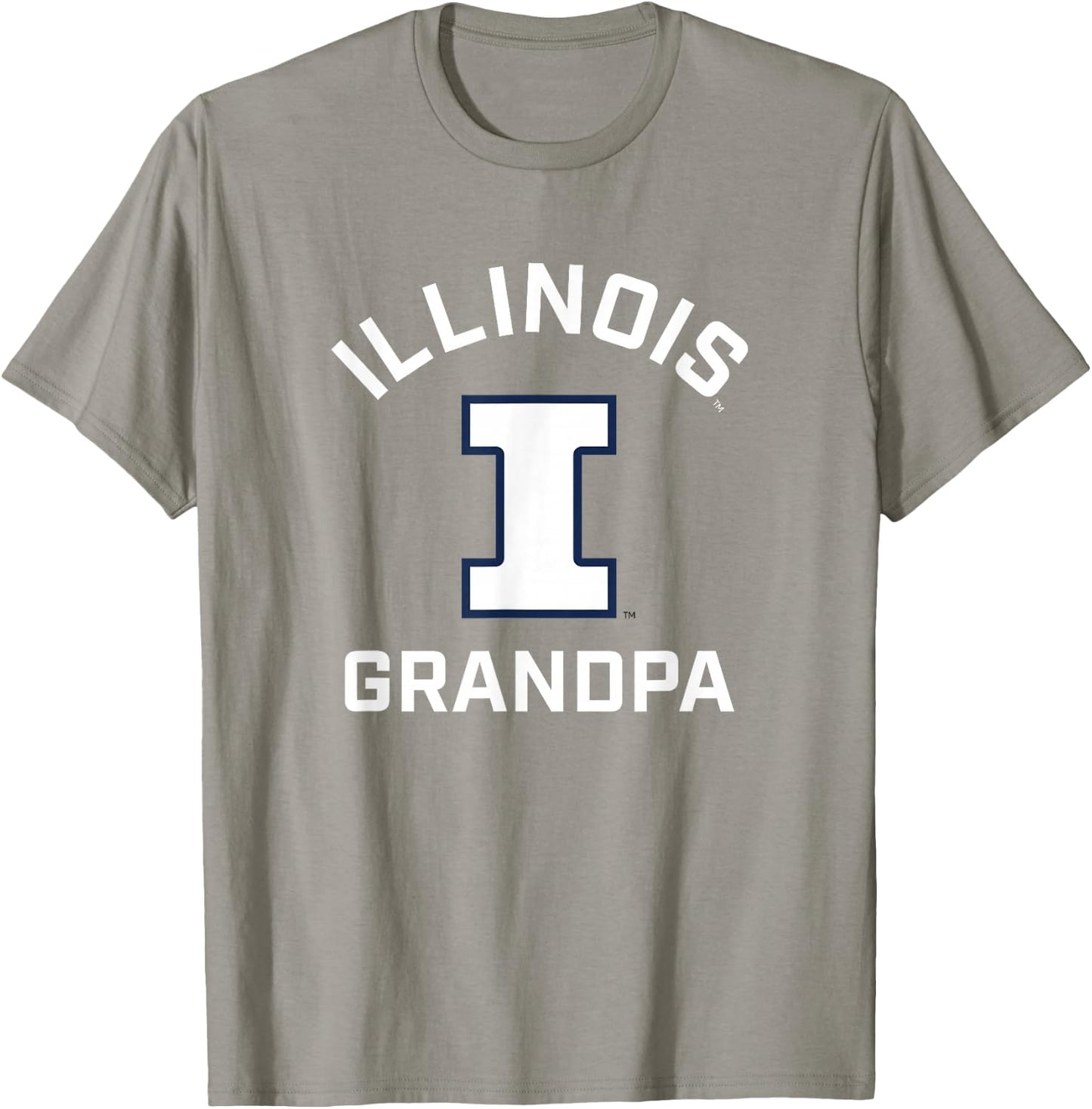 University of Illinois Fighting Illini Arched Grandpa T-Shirt - T-Shirt | Sand