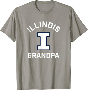 University of Illinois Fighting Illini Arched Grandpa T-Shirt - T-Shirt | Sand