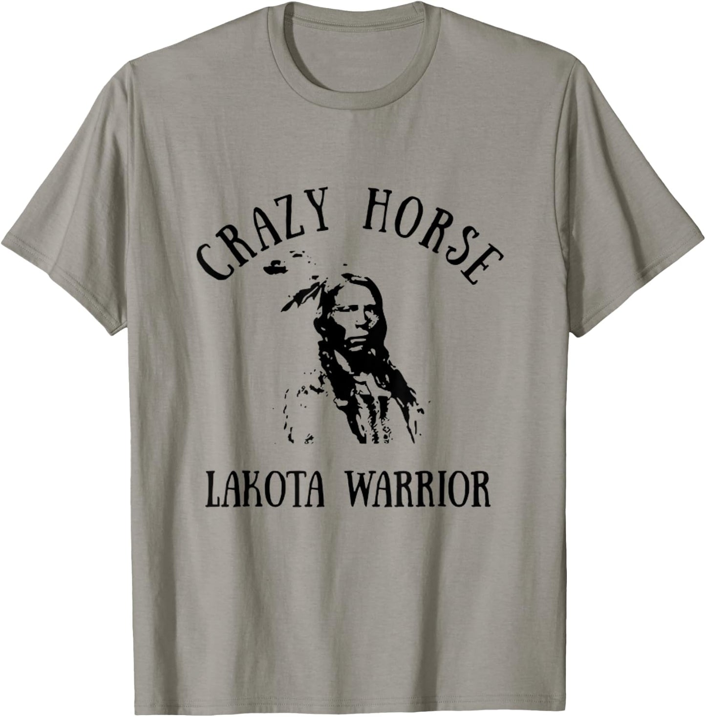 Crazy Horse Lakota Warrior Indian Native American T-Shirt - T-Shirt | Sand