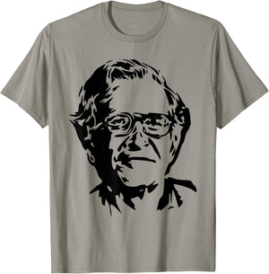 Noam Chomsky stencil T-Shirt - T-Shirt | Sand