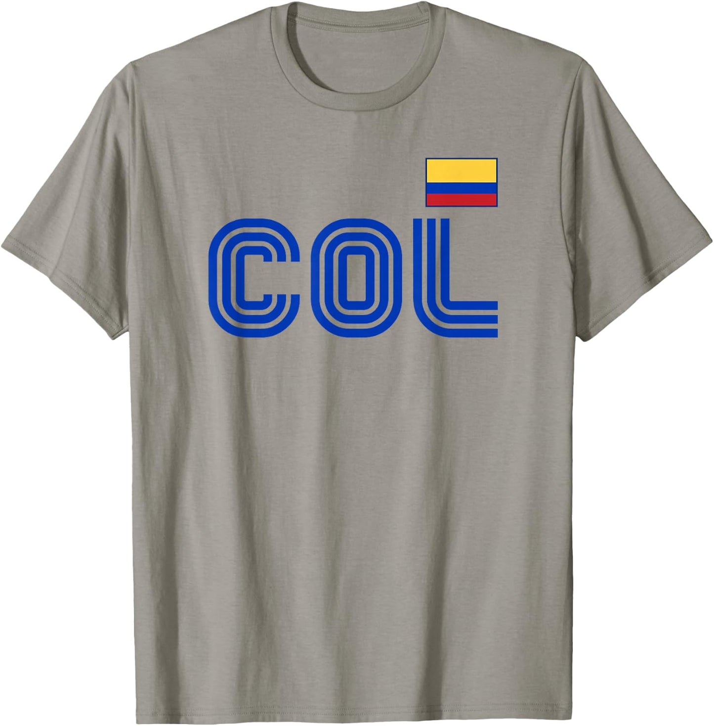 Colombia Flag Retro International Country Colombian Pride T-Shirt - T-Shirt | Sand