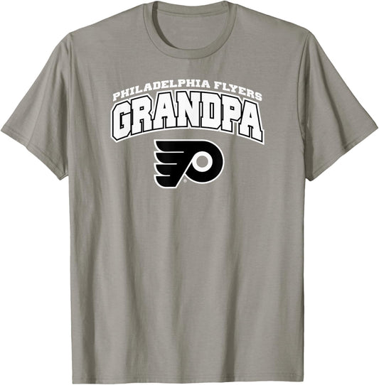 Philadelphia Flyers Grandpa Logo Orange Officially Licensed T-Shirt - T-Shirt | Sand