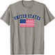 United States Patriotic US Flag T-Shirt - T-Shirt | Sand