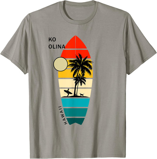 Retro Hawaii Ko Olina Surfboarders Surfers T-Shirt - T-Shirt | Sand
