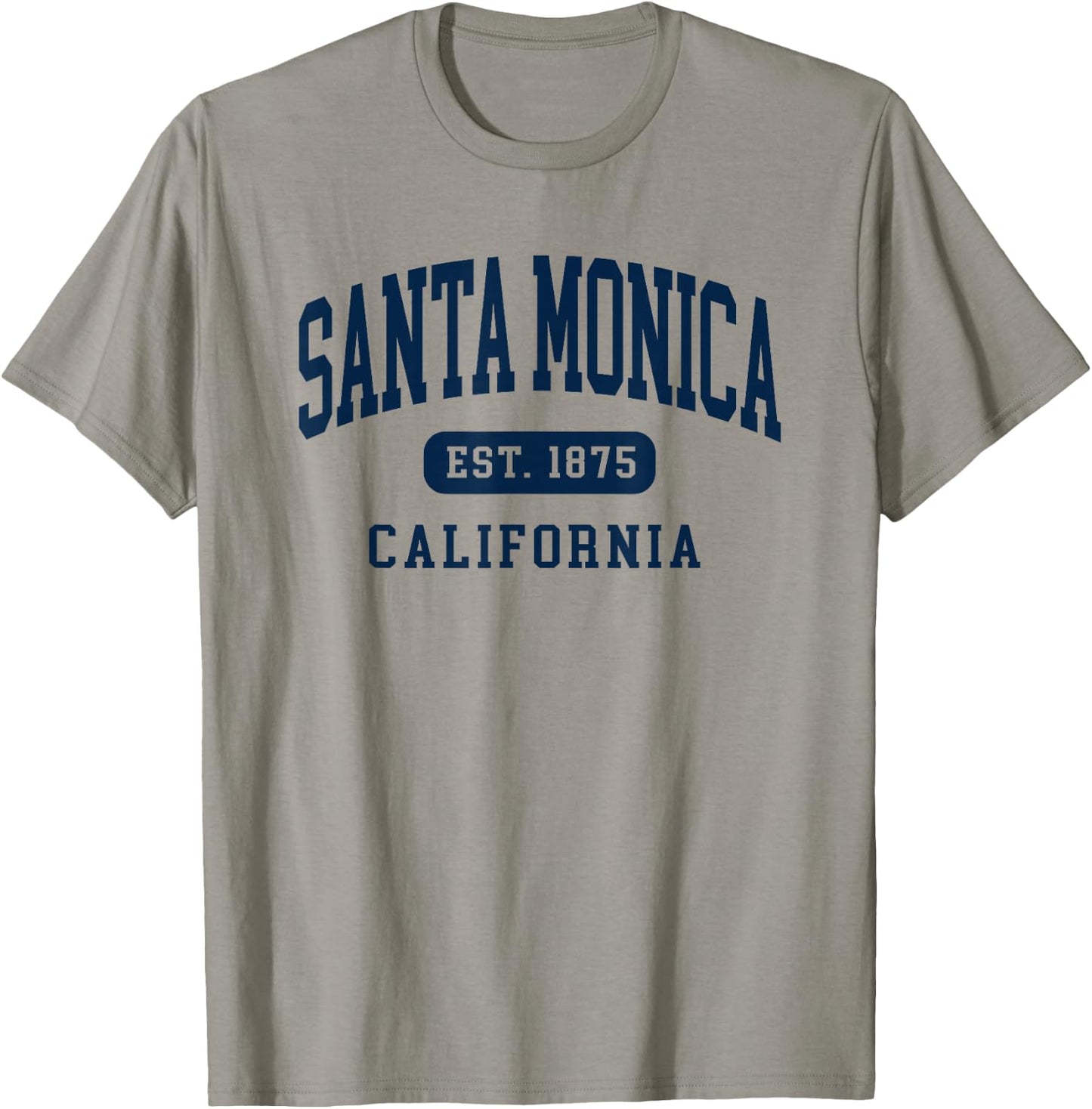 Santa Monica California Retro Est 1875 Vintage Souvenir T-Shirt - T-Shirt | Sand
