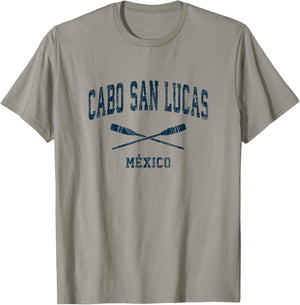 Cabo San Lucas Mexico Vintage Nautical Paddles Sports Oars T-Shirt - T-Shirt | Sand