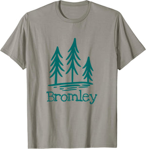 Bromley Mountain Vermont Rustic Trees Woods Forest Camping T-Shirt - T-Shirt | Sand