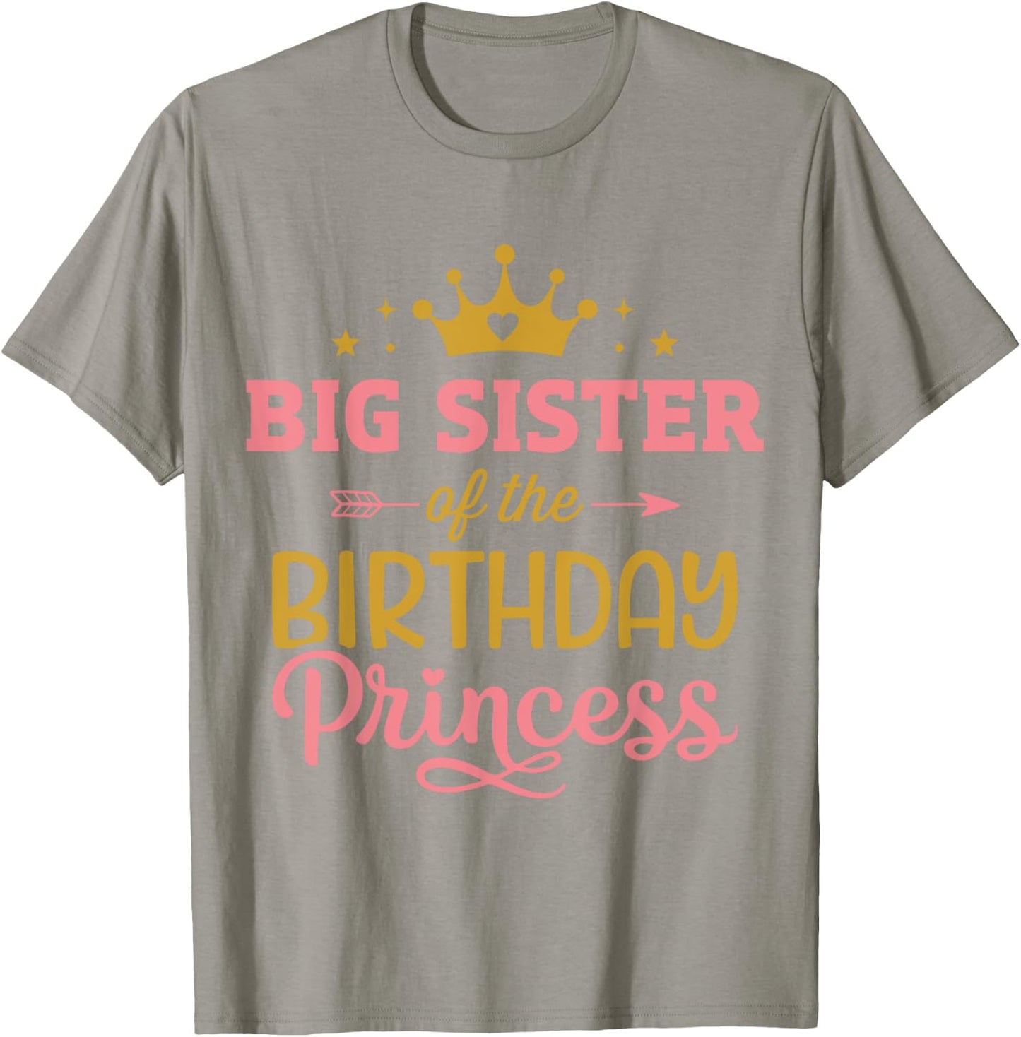Big sister of birthday princess girl matching family party T-Shirt - T-Shirt | Sand