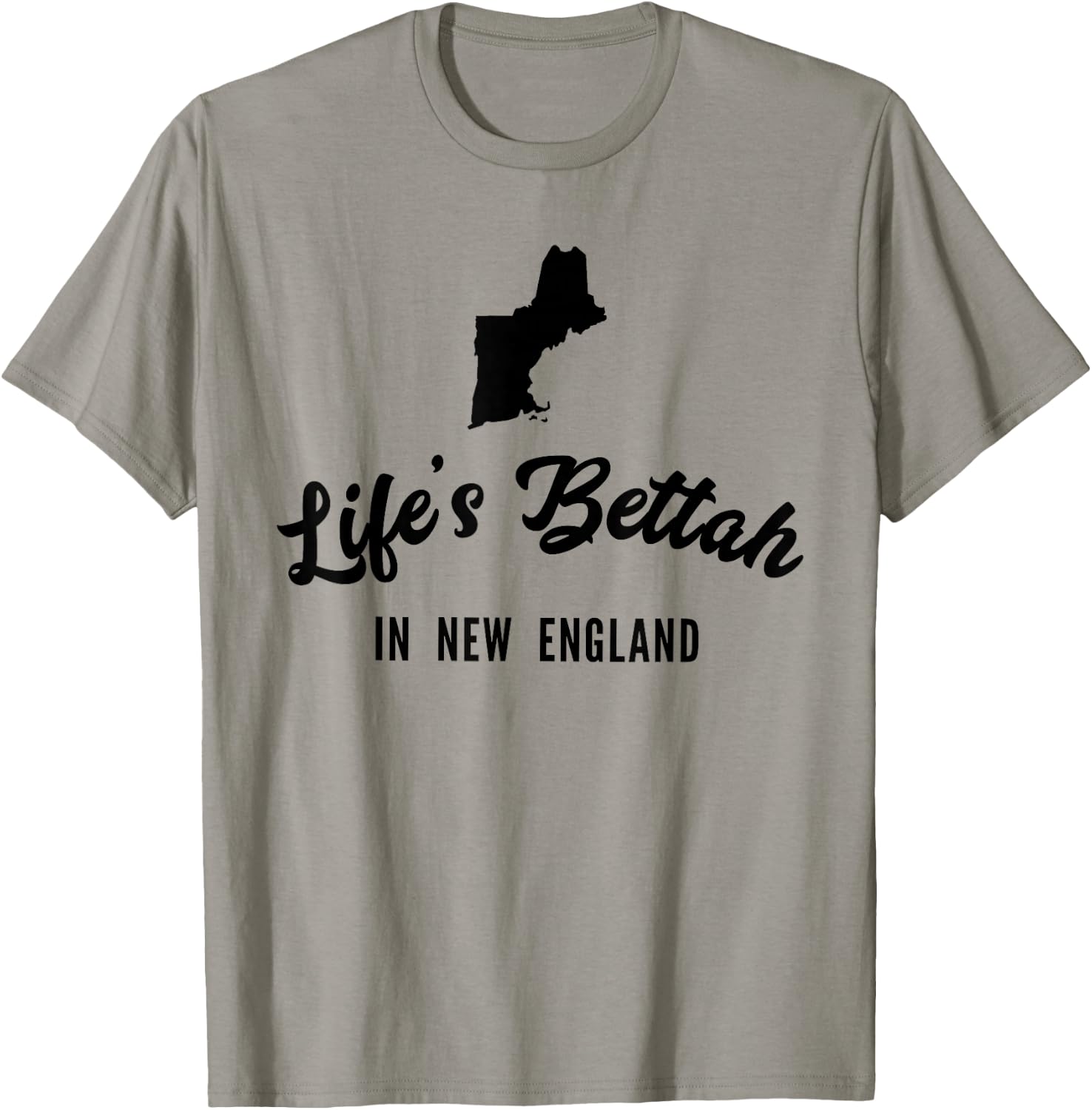 Life's Bettah in New England T-Shirt - T-Shirt | Sand