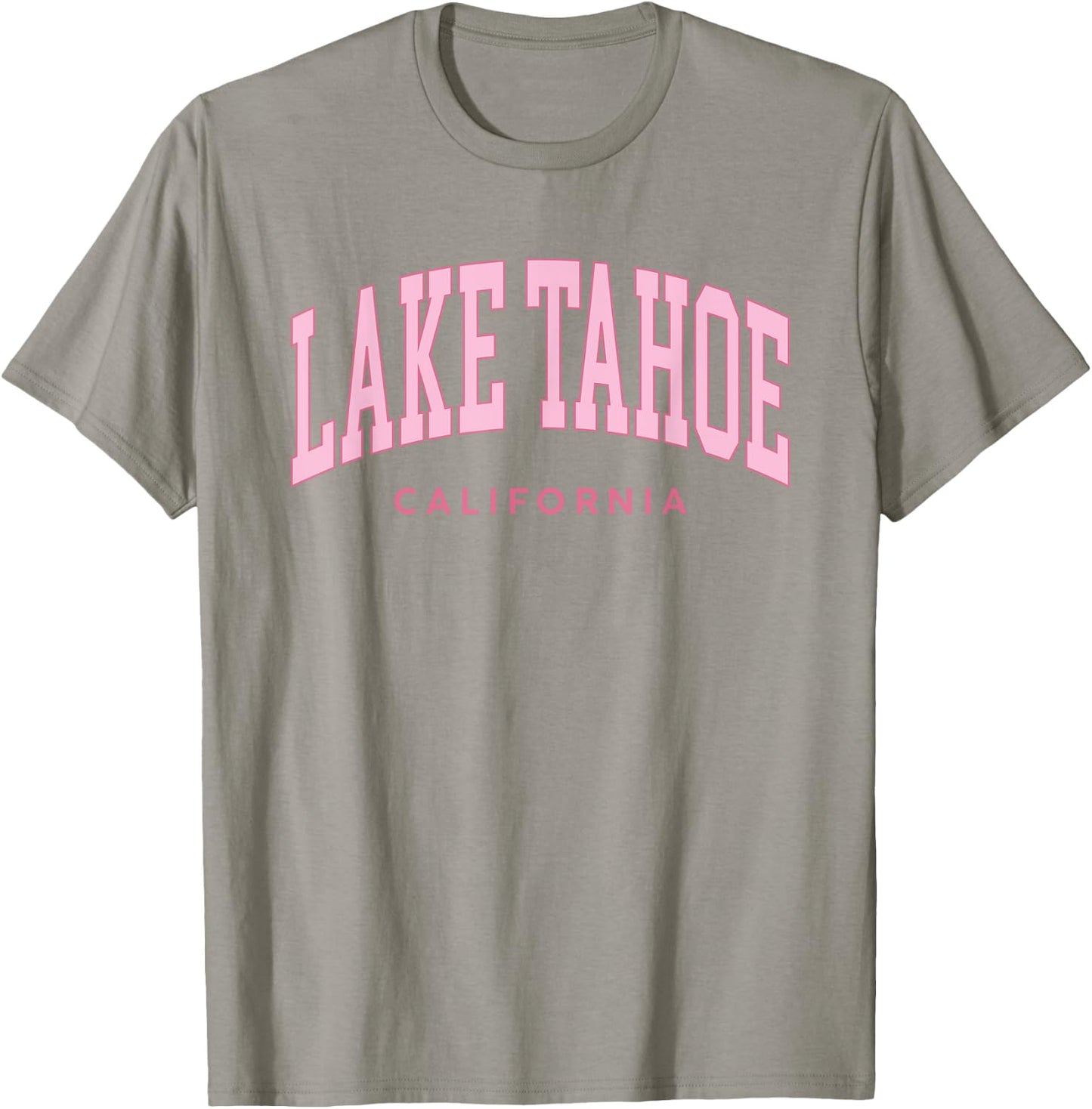 Lake Tahoe California Pink Retro Preppy Throwback T-Shirt - T-Shirt | Sand
