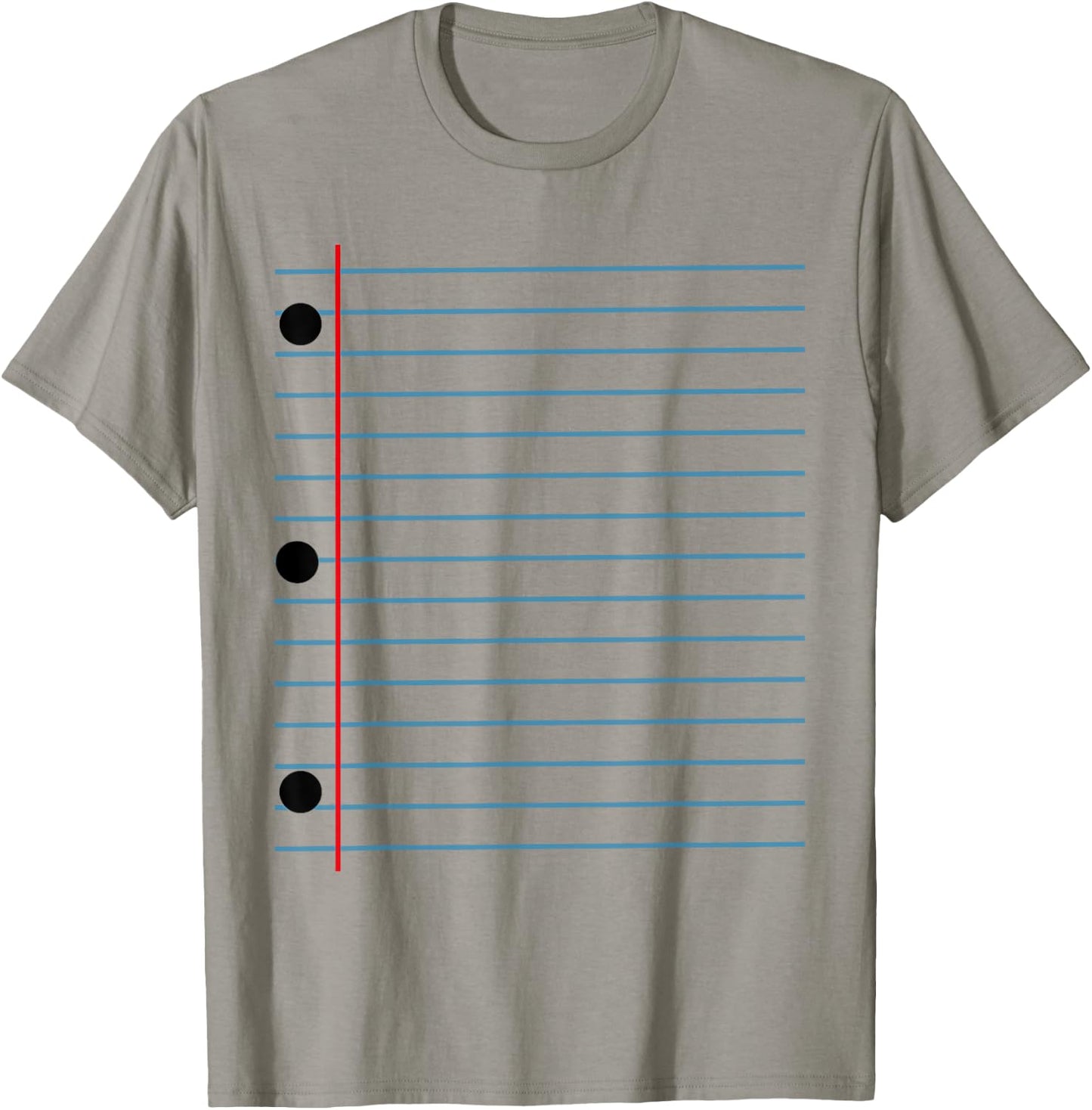 Funny Lined Notebook Paper Group Halloween Costume T-Shirt - T-Shirt | Sand