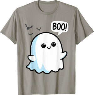 Ghost Saying Boo Spooky Halloween Cute toddler boys girls T-Shirt - T-Shirt | Sand