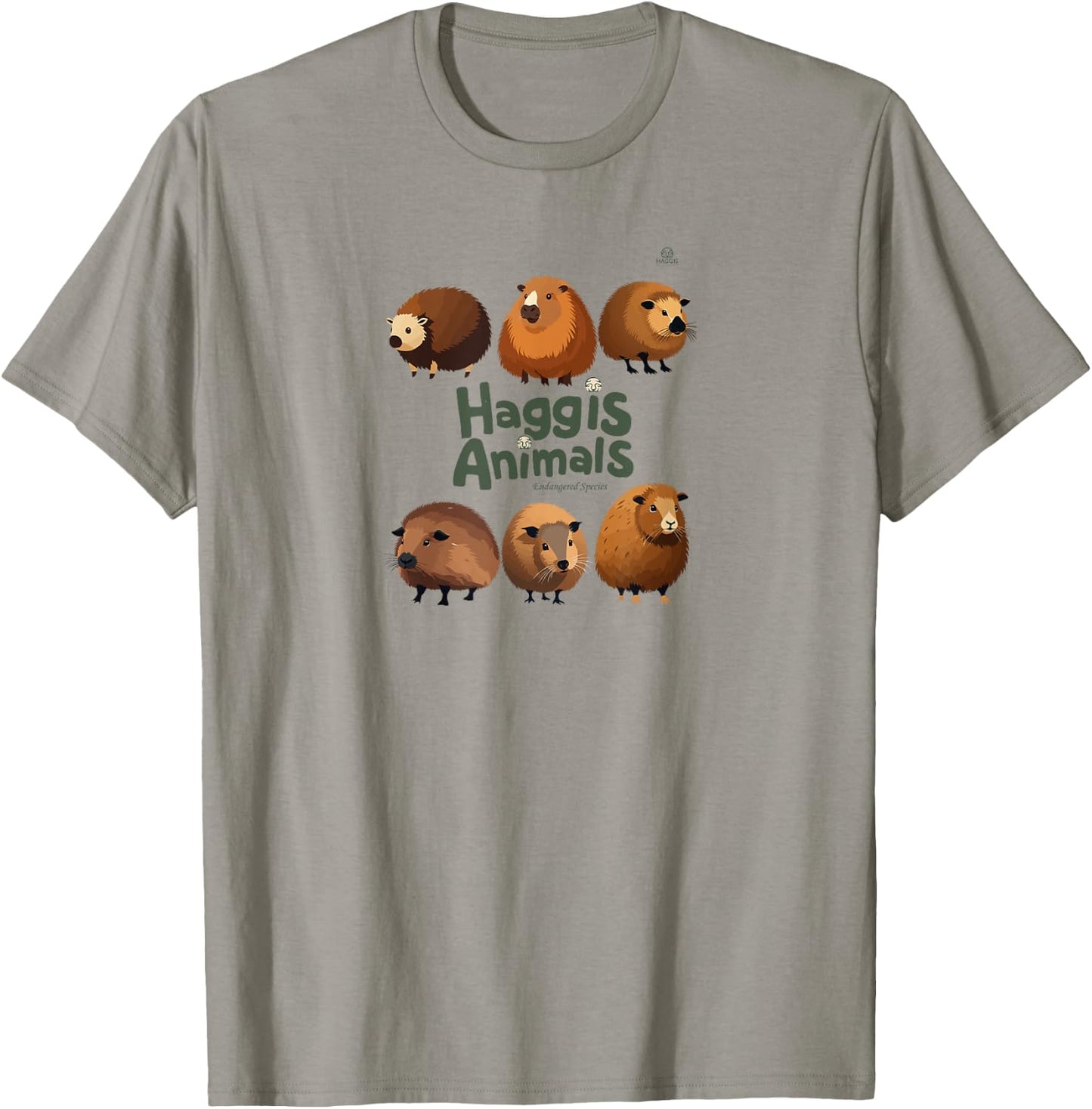 Scottish Wild Haggis Animals T-Shirt - T-Shirt | Sand