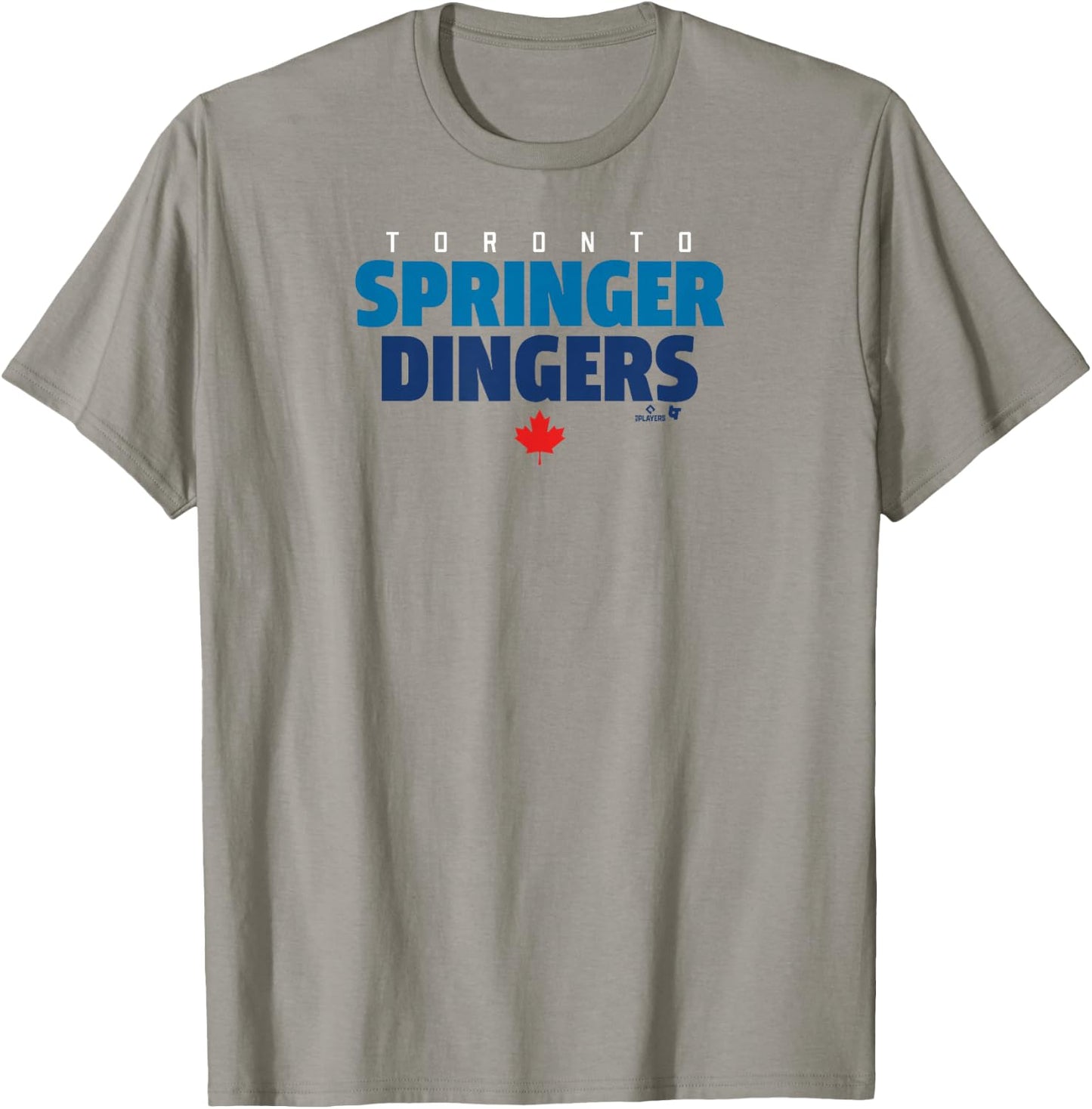 Officially Licensed George Springer-Toronto Springer Dingers T-Shirt - T-Shirt | Sand